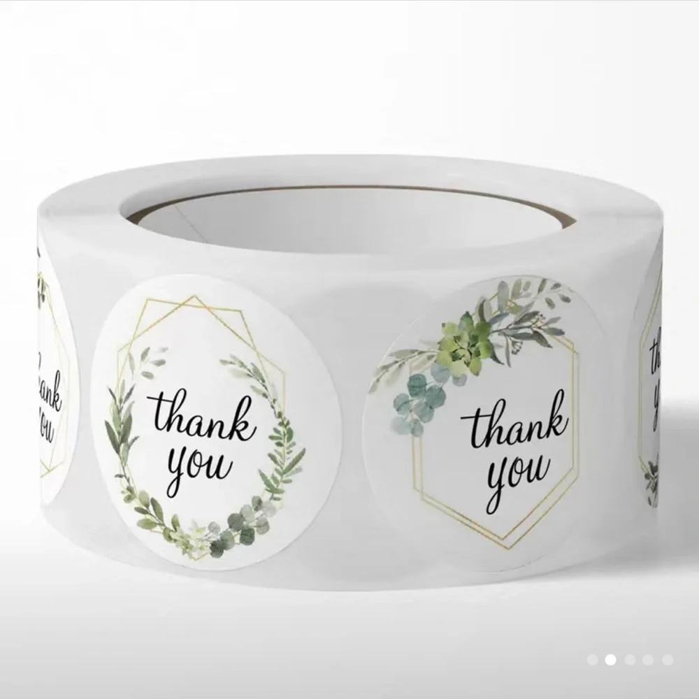 Thank You Stickers 1 inch/500 piece